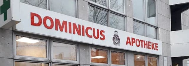 Außenansicht der Dominicus Apotheke